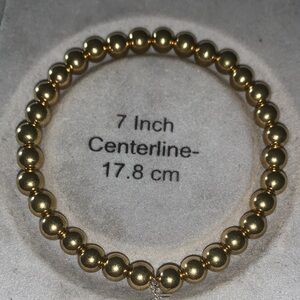 Elegant Gold stretch Beaded Bracelet